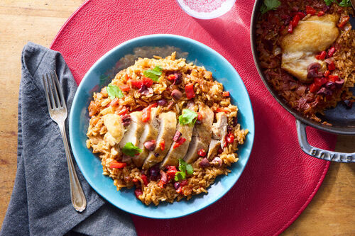 One-Pot Iraqi Chicken & Rice Bake