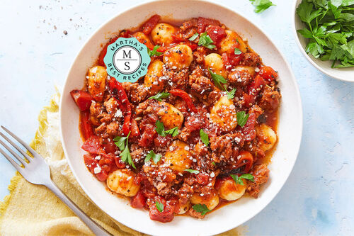 Martha's Best Chicken Sausage Cacciatore