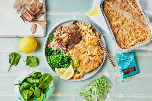 American Slow-Cooked Pork and Mac 'n' Cheese