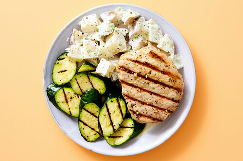 Grilled Garlic-Herb Salmon