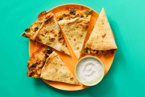 Low-Carb Quesadillas with Double Chicken!