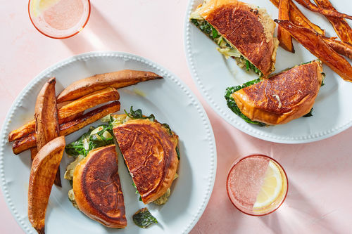 Spinach & Artichoke Chicken Cutlet Panini