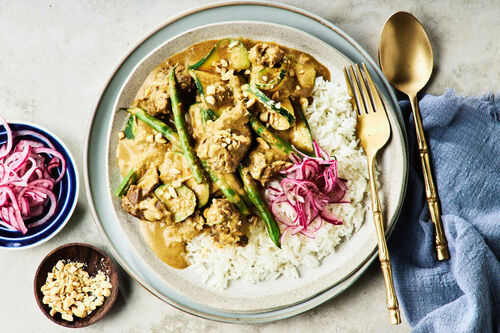 Mushroom 'Meat' Rendang and Rice