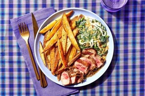 Sirloin Steak & Creamed Spinach