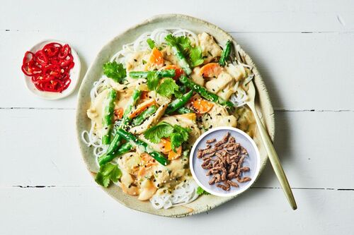 Coconut-Beef Noodles