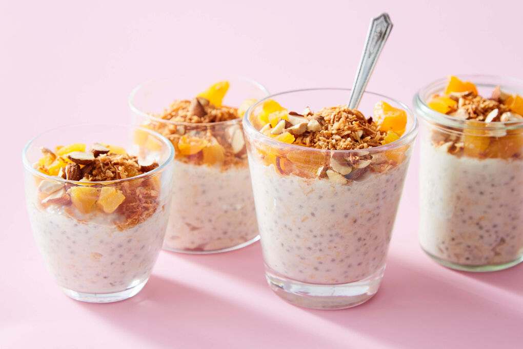 Toasted Coconut Chia Overnight Oats