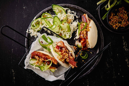 Hoisin-Glazed Pork Belly Bao Buns