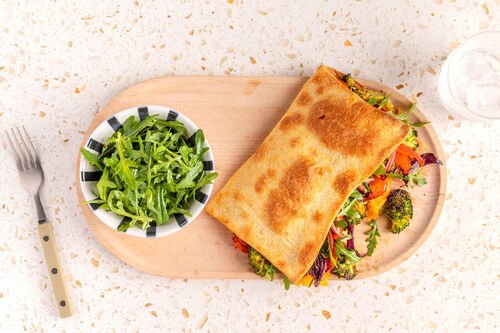 Italienisches Käsesandwich Panuozzo-Style