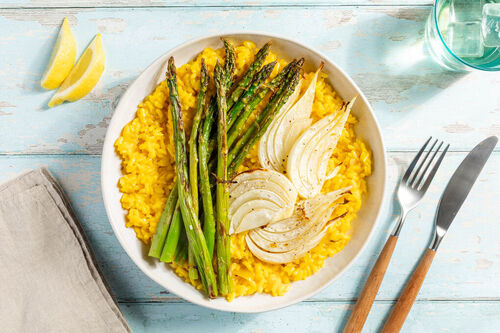 Spargel-Fenchel-Risotto