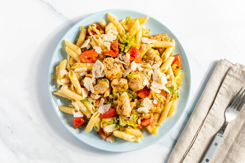 Herzhafte Hähnchenpasta