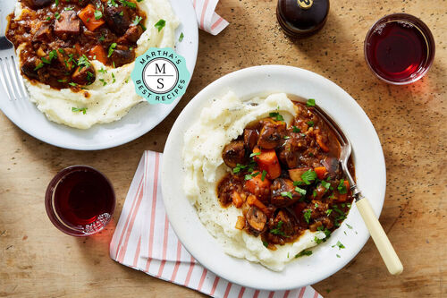 Martha's Best Mushroom Bourguignon