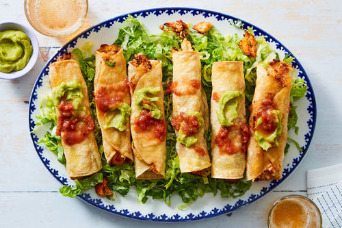 Crispy Flautas with Readymade Chicken