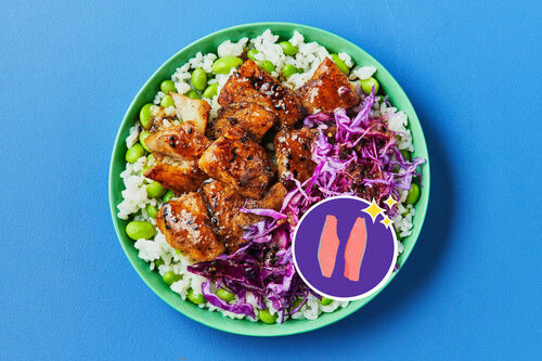 Chinese Barbecue Salmon Rice Bowl