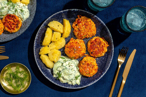 Heerlijke warmgerookte zalmkoekjes