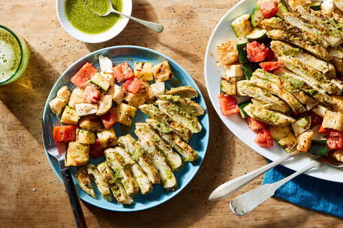 Grilled Pesto Salmon