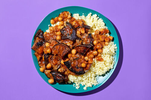 Ground Turkey, Chickpea & Eggplant Tagine
