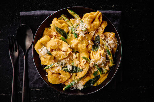 Creamy Pumpkin Wagyu Tortellini