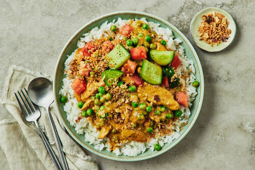 Spicy Chicken Rendang Curry and Rice