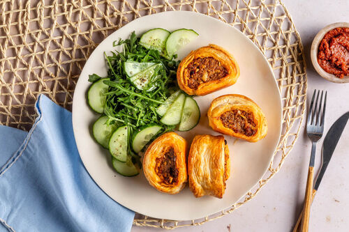 Saucijzenbroodjes van varkensgehakt