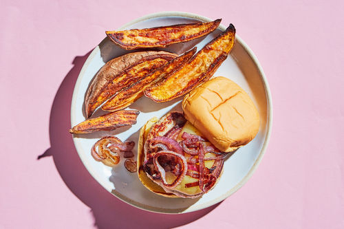 Griddled Onion Burgers