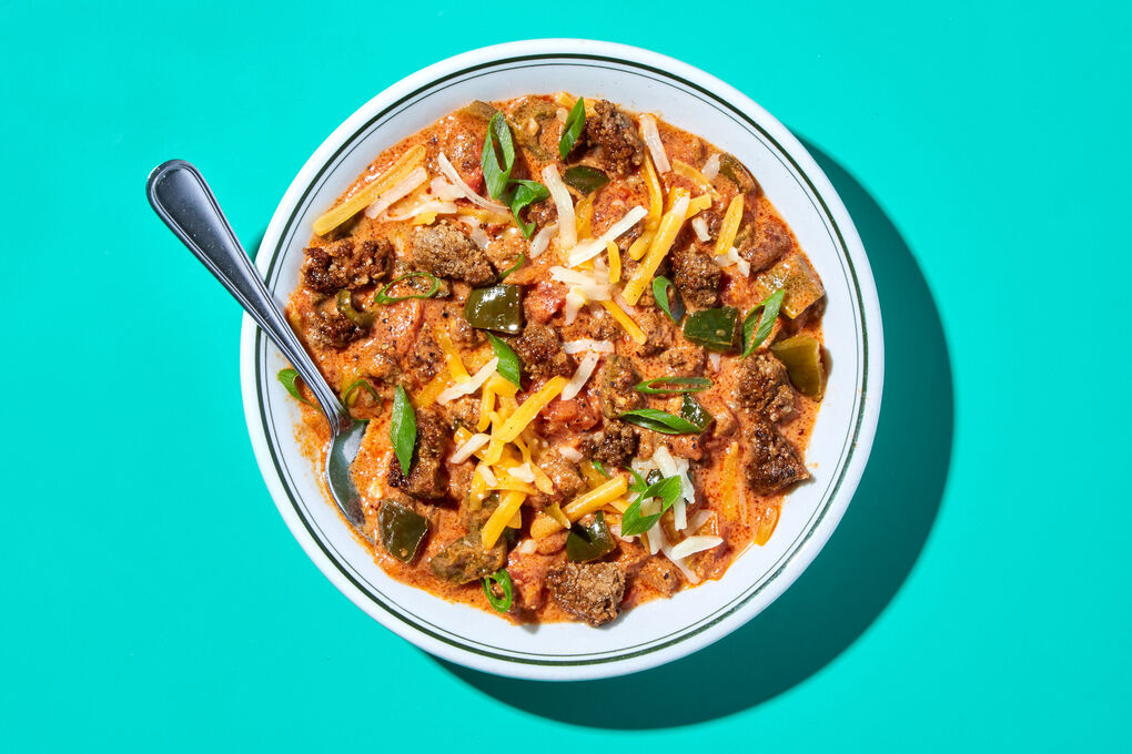Creamy Taco Soup with Ground Chicken