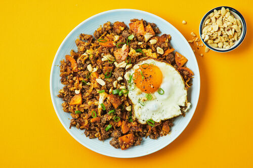 Carb-Conscious Spicy Beef Mince Nasi Goreng