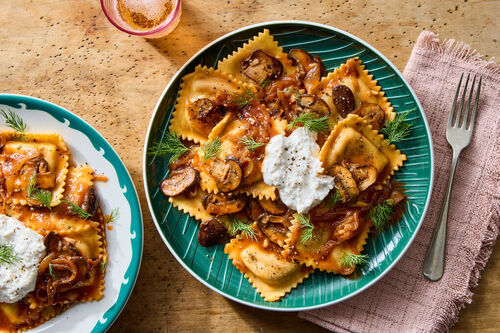 Caramelized Onion Beef & Wine Ravioli