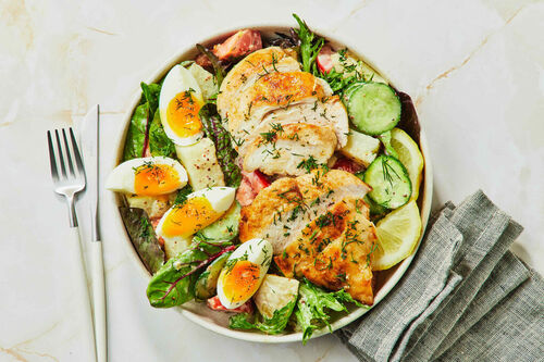 Calorie-Conscious Chicken and Potato Salad