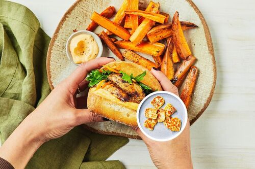 Tex-Mex Haloumi Burger