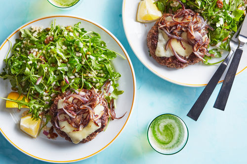 Bunless Lamb Cheeseburger