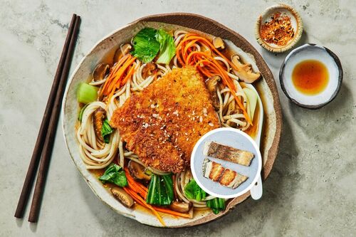 Aussie Barramundi Katsu Udon Noodle Soup