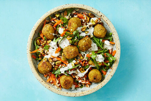 Balanced Falafel Grain Bowl