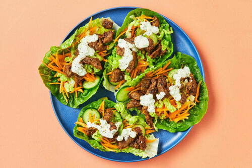 Carb-Conscious Indian Beef Lettuce Cups