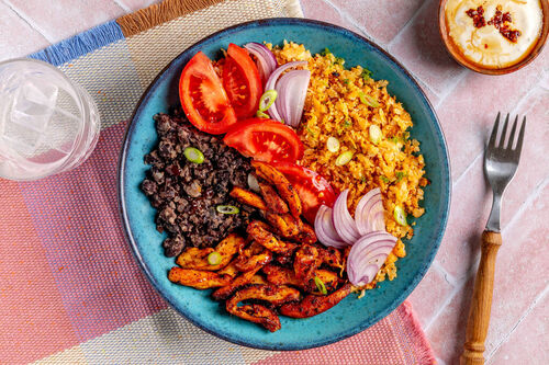 Bunte Hähnchen-Bowl Low Carb