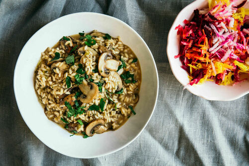 Trüffeliges Champignon-Risotto