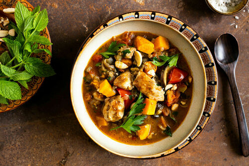 Auberginen-Hähnchen-Tajine Low Carb