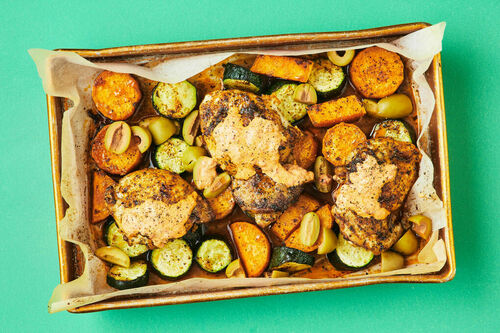 Mediterranean Baked Chicken Thigh