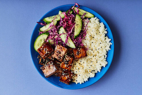 Teriyaki Tofu Sushi Bowl