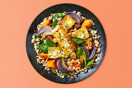 Balanced Haloumi and Grain Salad