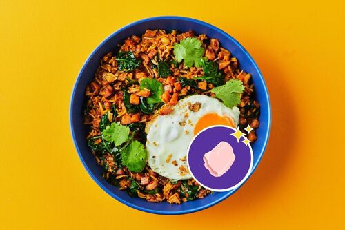 Speedy Chicken and Crispy Bacon Nasi Goreng