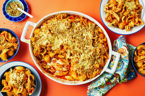 Chicken Parmi Pasta Bake