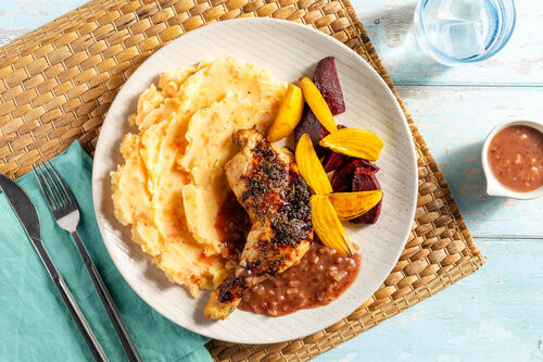 Kippenbout met cranberrysaus