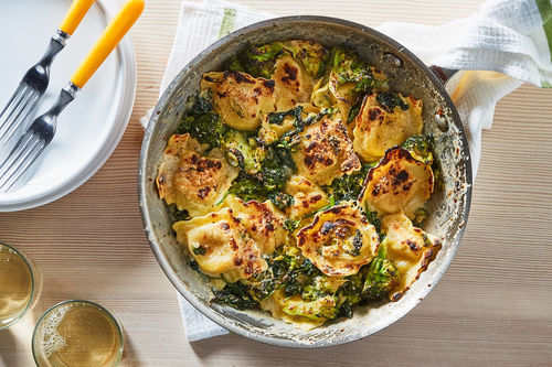 Skillet Cheese Ravioli