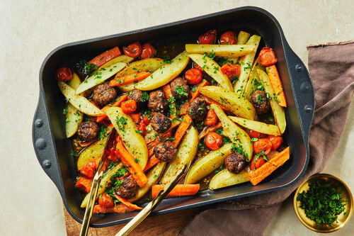 Mint and Garlic Lamb Meatballs