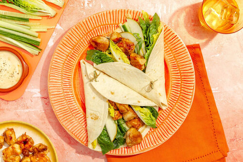 Schnelle Hoisin-Hähnchenwraps