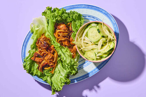 Low-Carb Spicy Korean Pork Lettuce Wraps