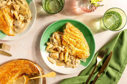 Cremiger Spargel-Hähnchen-Pie