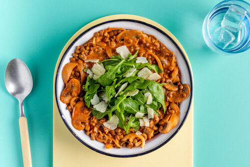 „Marry Me“-Linsen mit Champignons