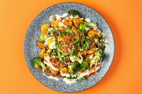 Pikante Röstkartoffeln mit Brokkoli