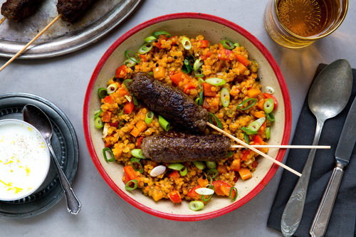 Türkische Bio-Rindfleisch-Köfte